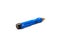 Side view non-contact voltage tester detector pen with power button isolated on white background, detect voltage in cable, outlet