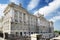 Side view of the north facade of the Royal Palace of Madrid