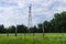 Side View of an Old Rustic Windmill on Nebraska pasture landscape