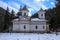 Side view of the orthodox church in Slanic Moldova, Bacau, Romania