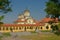 Side view on the Orthodox Coronation cathedral in Romanian national style Alba Iulia