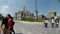 Side view of the Palace of Fine Arts in Mexico City, one of the most emblematic places in the