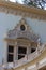 Side view, second level, of Spreckels Organ Pavilion at Balboa Park, San Diego, California