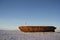 Side view of the shipwreck remains of the Maud, Cambridge Bay Nunavut