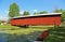 Side view at Staats Mill Covered Bridge , 1887