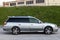 Side View of Subaru Legacy Lancaster japanese car in beige color on the parking