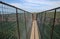 SIDE VIEW OF THE SUSPENDED PLATFORM OVER ORIBI GORGE