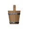 Side View of Wooden Sauna Bucket