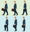 Side walk Cycle Illustration For Business man