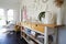 Sideboard In Dining Room Of Contemporary Family Home