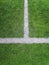 Sideline football field, Sideline chalk mark artificial grass soccer field