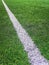 Sideline football field, Sideline chalk mark artificial grass soccer field
