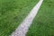 Sideline football field, Sideline chalk mark artificial grass soccer field