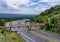 Sideling Hill road cut for I68 interstate near Hancock in Maryland