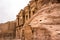 Sideview of Ad Deir temple, Petra, Jordan