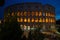 Sideview from The Colloseum in Rome at sunset