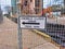 Sidewalk Closed Ahead Sign in front of Bellevue construction site at 555 108th Avenue NE