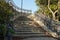 Sidewalk stairs in West Palm Beach, Florida.