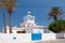 Sidi Ifni/Morocco - 05/27/2013: Historic lighthouse on the cliff