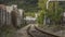 Siding track in factory part of Usti nad Labem city