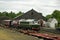 Sidings and engine shed at Strathspey Railway Scotland