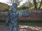 SIDMOUTH, DEVON - APRIL 1ST 2012: The statue of the Sidmouth Fiddler stands in Connaught gardens and commemorates 50 years of the