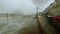 Sidmouth, Devon, United Kingdom - December 7, 2021: Coastal storm surge during Storm Barra