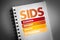 SIDS - Sudden Infant Death Syndrome acronym