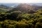 Siebengebirge mountains near bonn germany in the evening