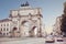 The Siegestor in Munich, Germany. Victory Gate, triumphal arch c