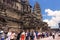 Siem Reap, Cambodia - Mart 23, 2018: Queue waiting for the possibility of climb to a praying tower of Angkor Wat temple in Siem