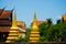 Siemreap,Cambodia.Temple, Golden stupas