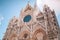 Siena Cathedral facade with rose window