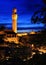 Siena city Italy at night