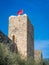 Siena, Italy: Panorama of medieval village of Monteriggioni in Tuscany