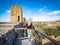 Siena, Italy: Panorama of medieval village of Monteriggioni in Tuscany