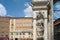 Siena Palazzo Pubblico detail. Color image