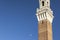 Siena`s famous landmark tall bell tower