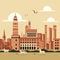 Siena\\\'s Signature: Minimalistic Piazza del Campo and Historic Landmarks