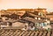 Siena view of rooftops of centre town.