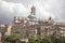 Sienna, Cathedral Cattedrale di Santa Maria Assunta with old town, Tuscany, Italy