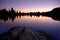 Sierra Lake and Sunset Reflection