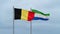 Sierra Leone and Belgium flag