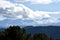 Sierra Nevada with snow view from the natural park of the Sierra de HuÃ©tor in Granada