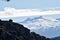 Sierra Nevada with snow view from the natural park of the Sierra de HuÃ©tor in Granada