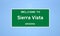 Sierra Vista, Arizona city limit sign. Town sign from the USA