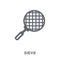 Sieve icon from Drinks collection.