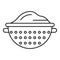 Sieve icon, outline style