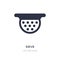 sieve icon on white background. Simple element illustration from Drinks concept