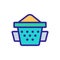 Sieve kitchen accessory icon vector outline illustration